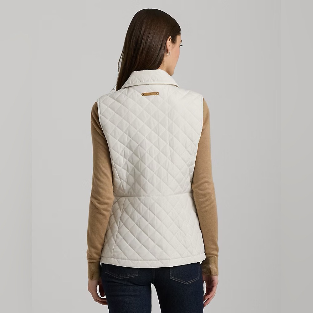 Ralph Lauren Quilted Vest Black M NWT — Timeless Old Money Elegance - Picture 4 of 9